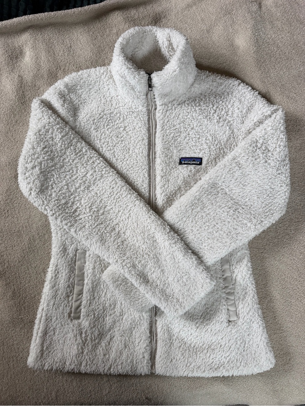 Patagonia Los Gatos Fleece Jacket Women’s M White Sherpa Full Zip STY25211